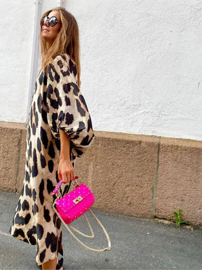 Lisa™ - kjole med leopardprint