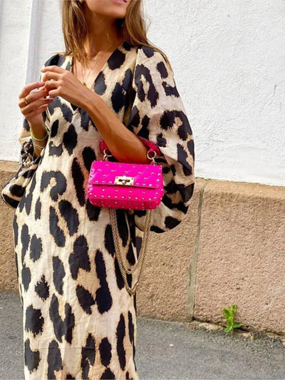 Lisa™ - kjole med leopardprint