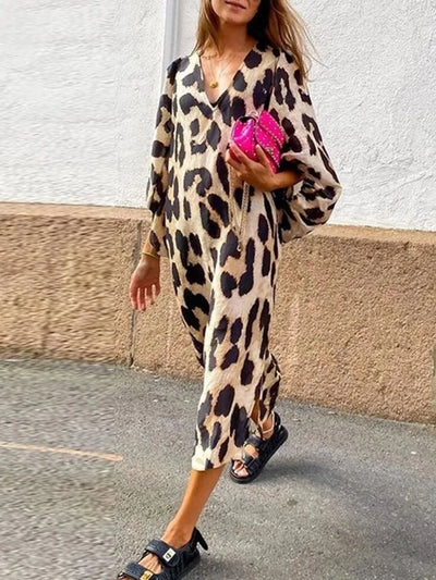 Lisa™ - kjole med leopardprint